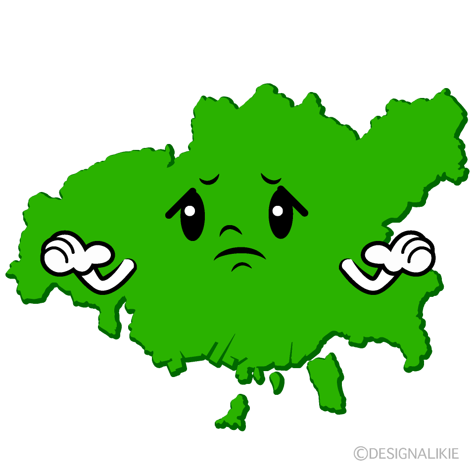 かわいい困る広島市イラスト