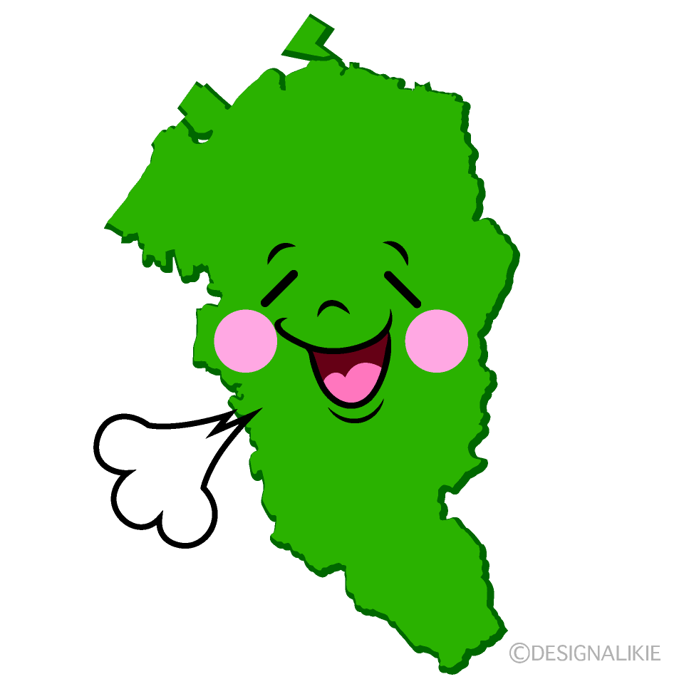 かわいいリラックスする金沢市イラスト