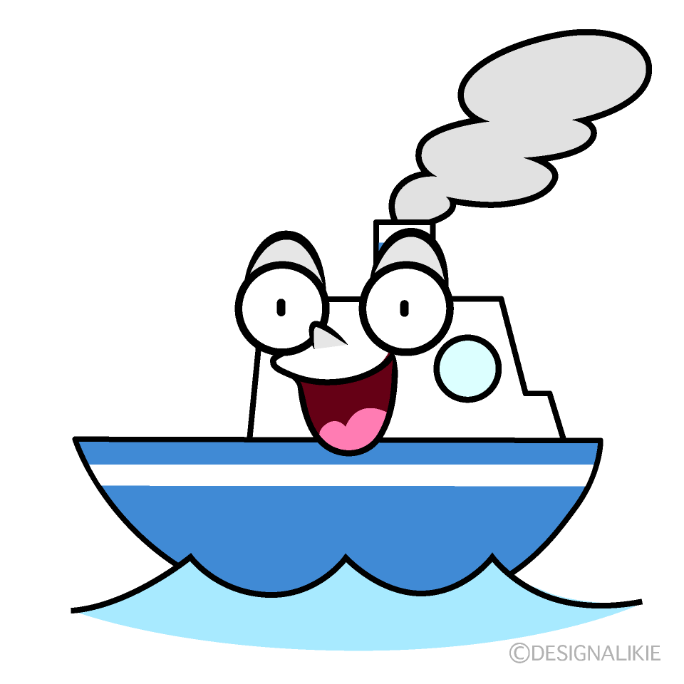 Cute Surprised Ship Clipart