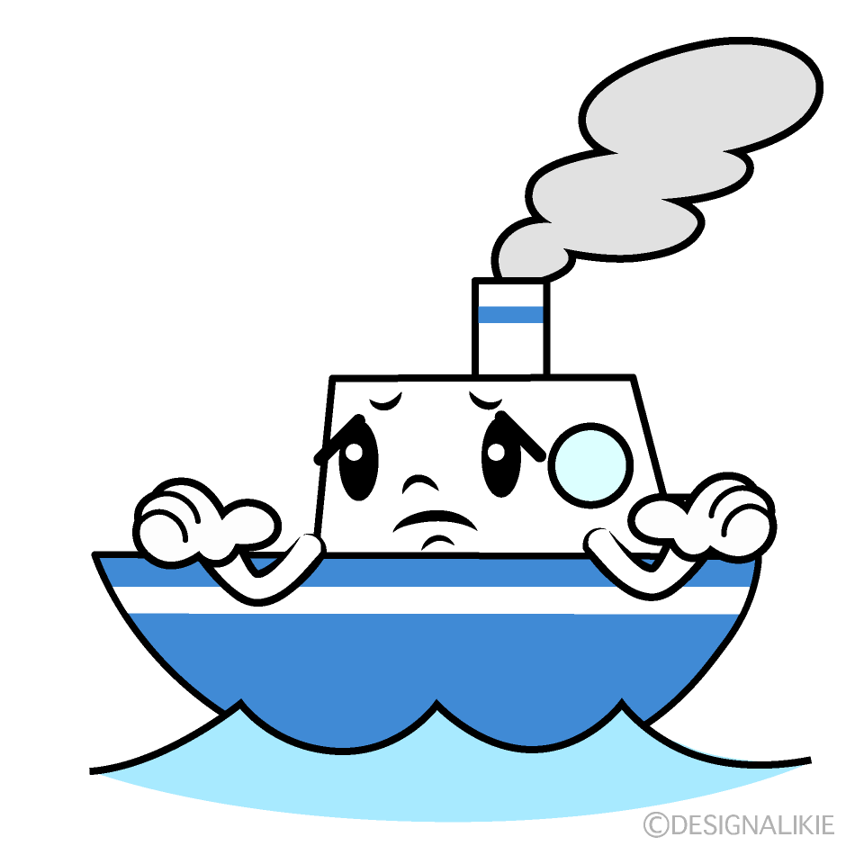 かわいい困る船イラスト