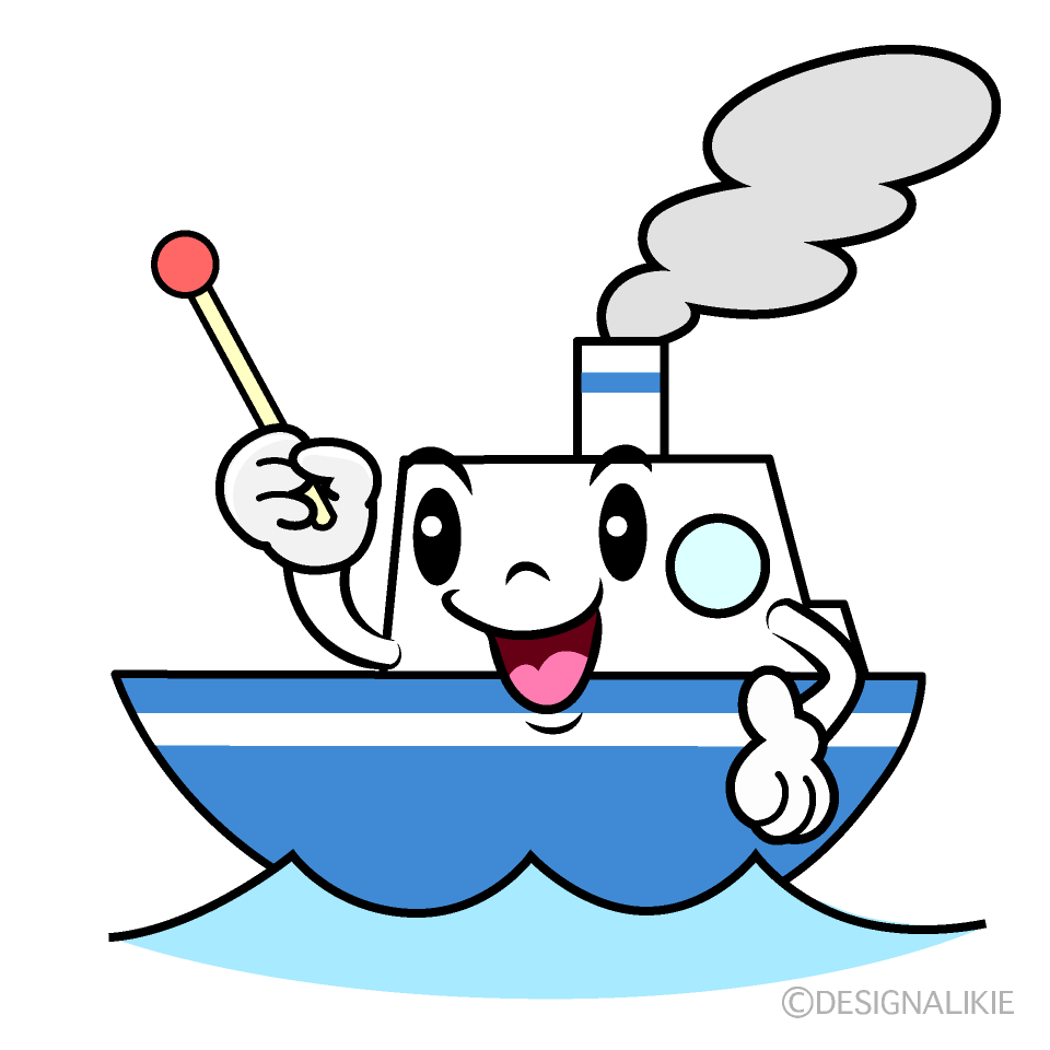 かわいい話す船イラスト