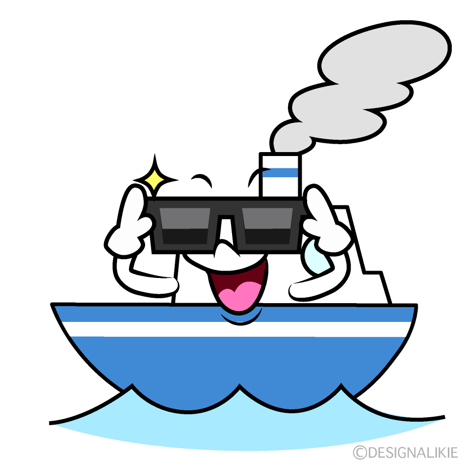 かわいいかっこいい船イラスト