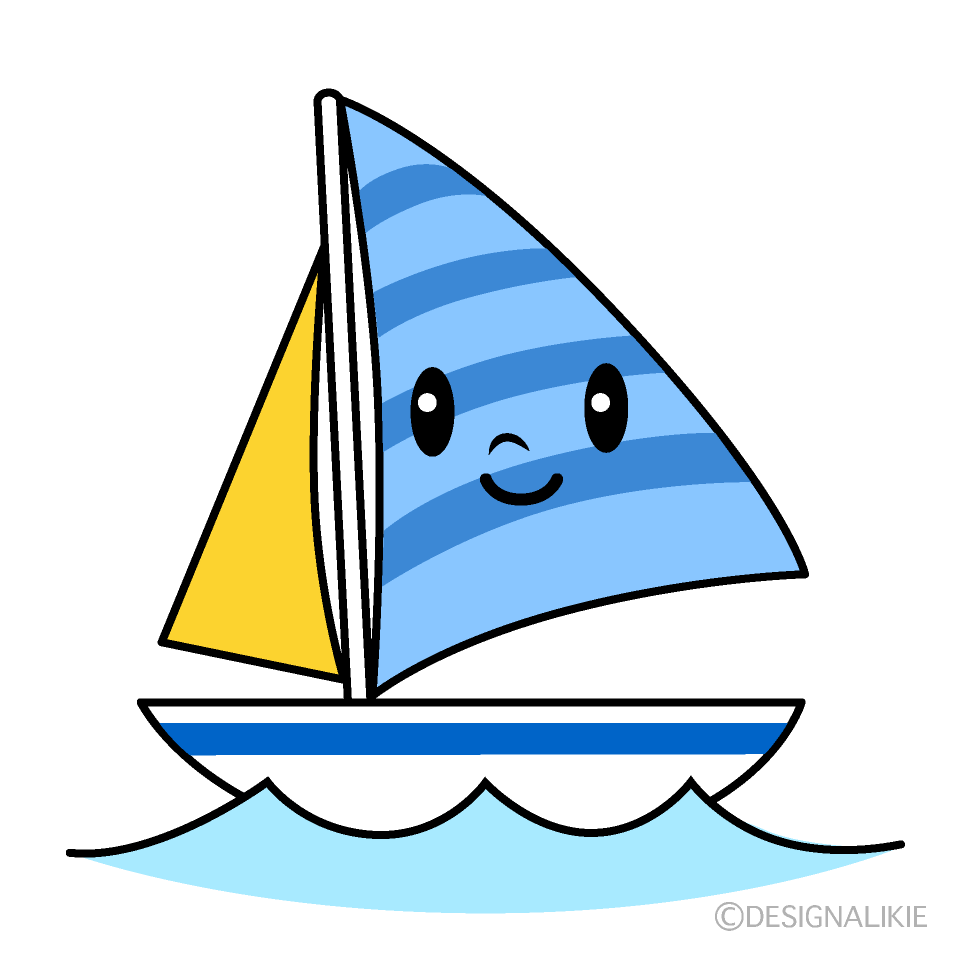 かわいいヨットイラスト