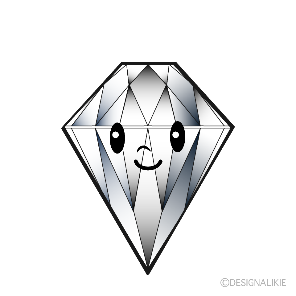 かわいいダイヤモンドイラスト