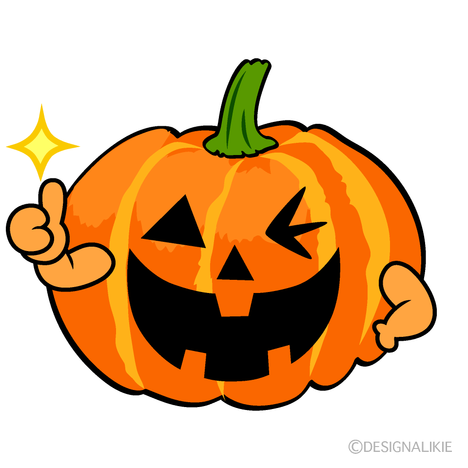 かわいいいいね！のハロウィンかぼちゃイラスト