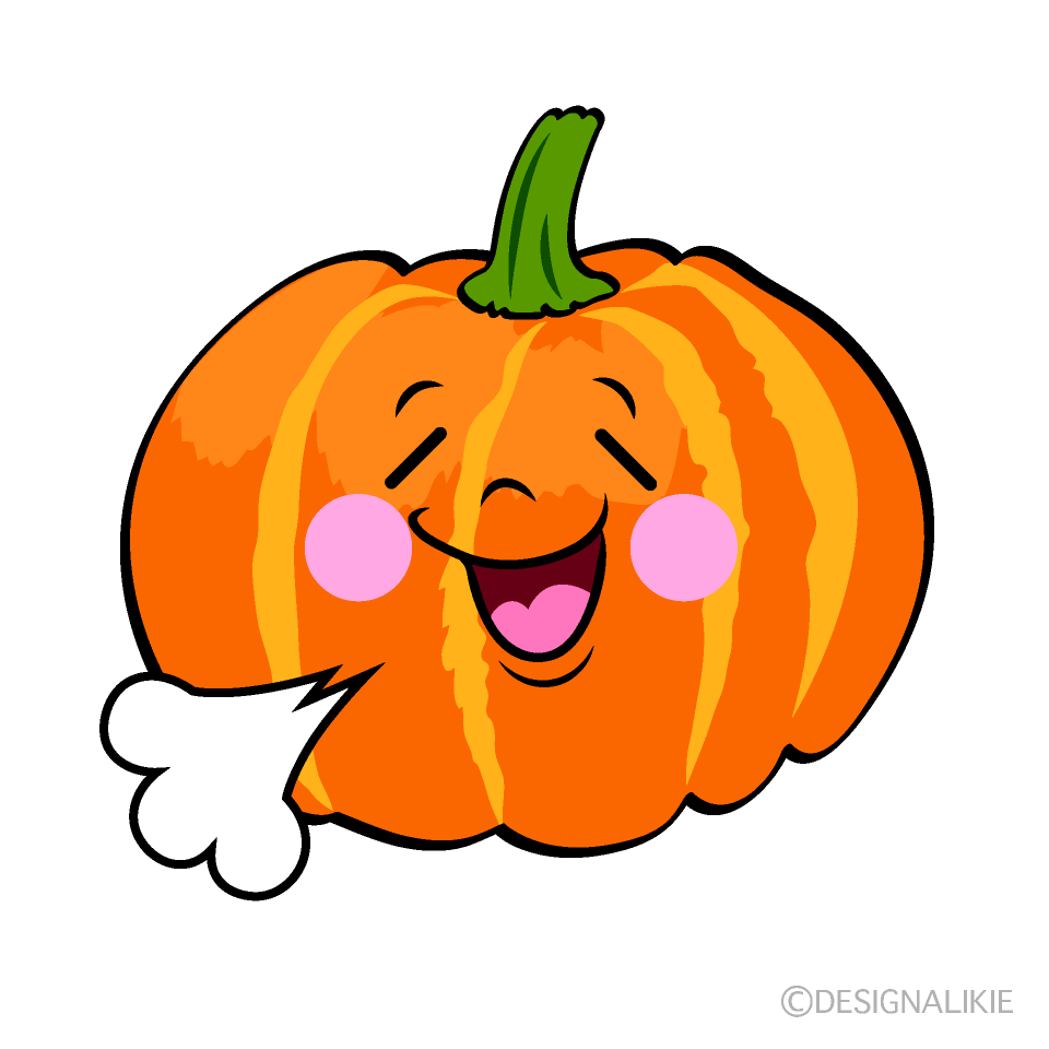 Cute Relaxing Pumpkin Clipart
