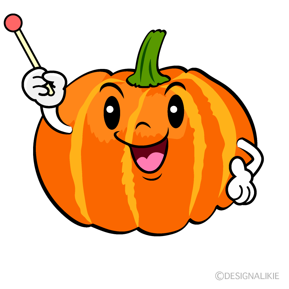 Cute Speaking Pumpkin Clipart