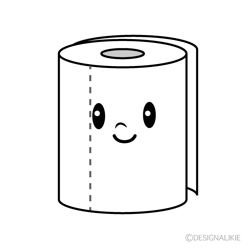 Cute Toilet Paper Clipart