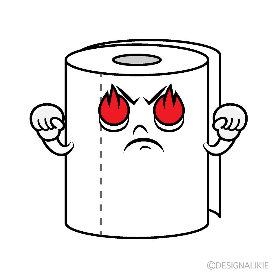 Cute Passionate Toilet Paper Clipart