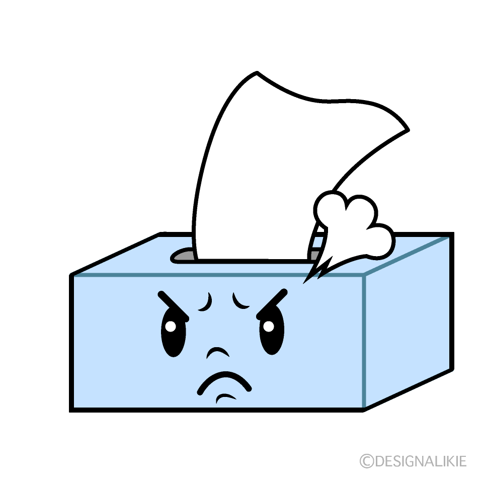 Cute Angry Tissue Clipart