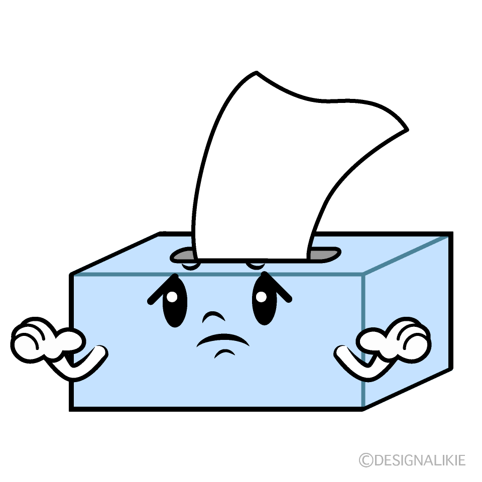 Cute Troubled Tissue Clipart