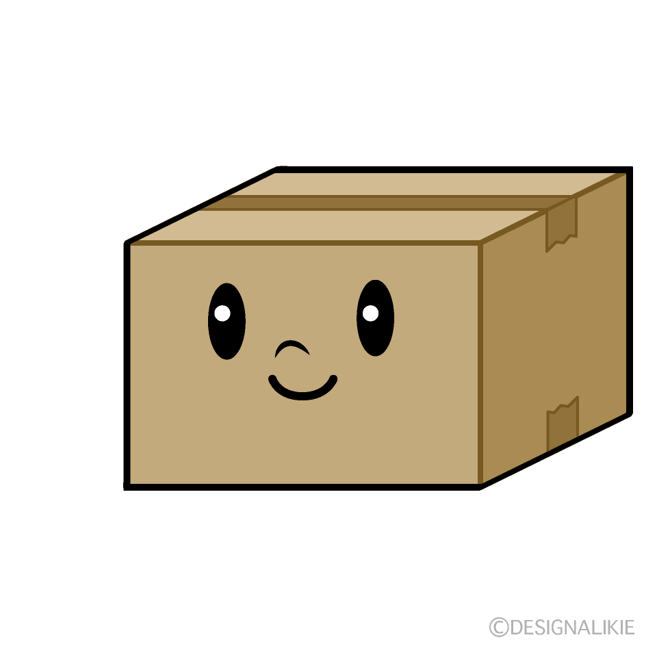 かわいいダンボールイラスト