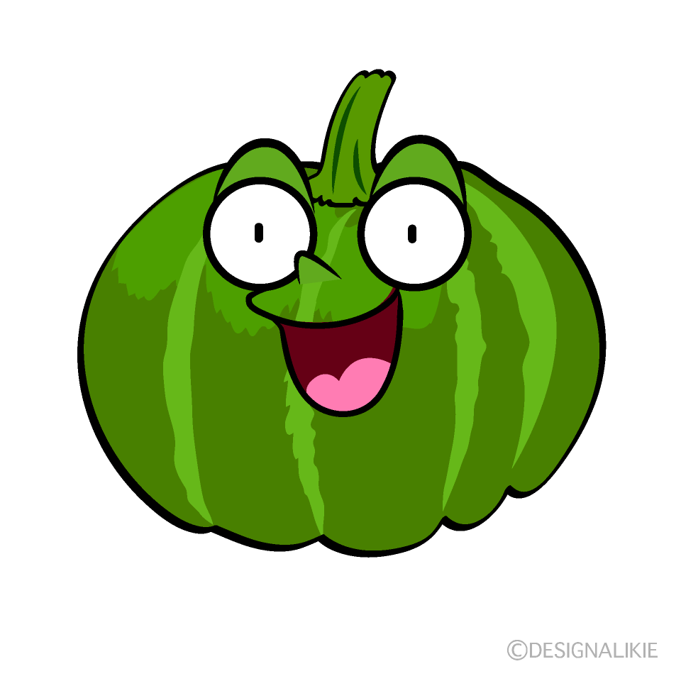 Cute Relaxed Pumpkin Clipart