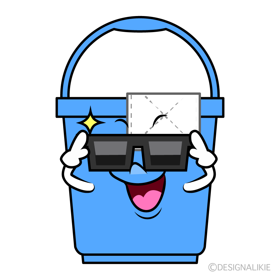 かわいいかっこいい掃除バケツイラスト