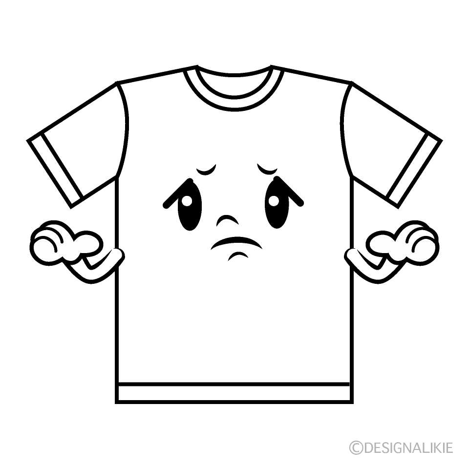 かわいい困るTシャツイラスト