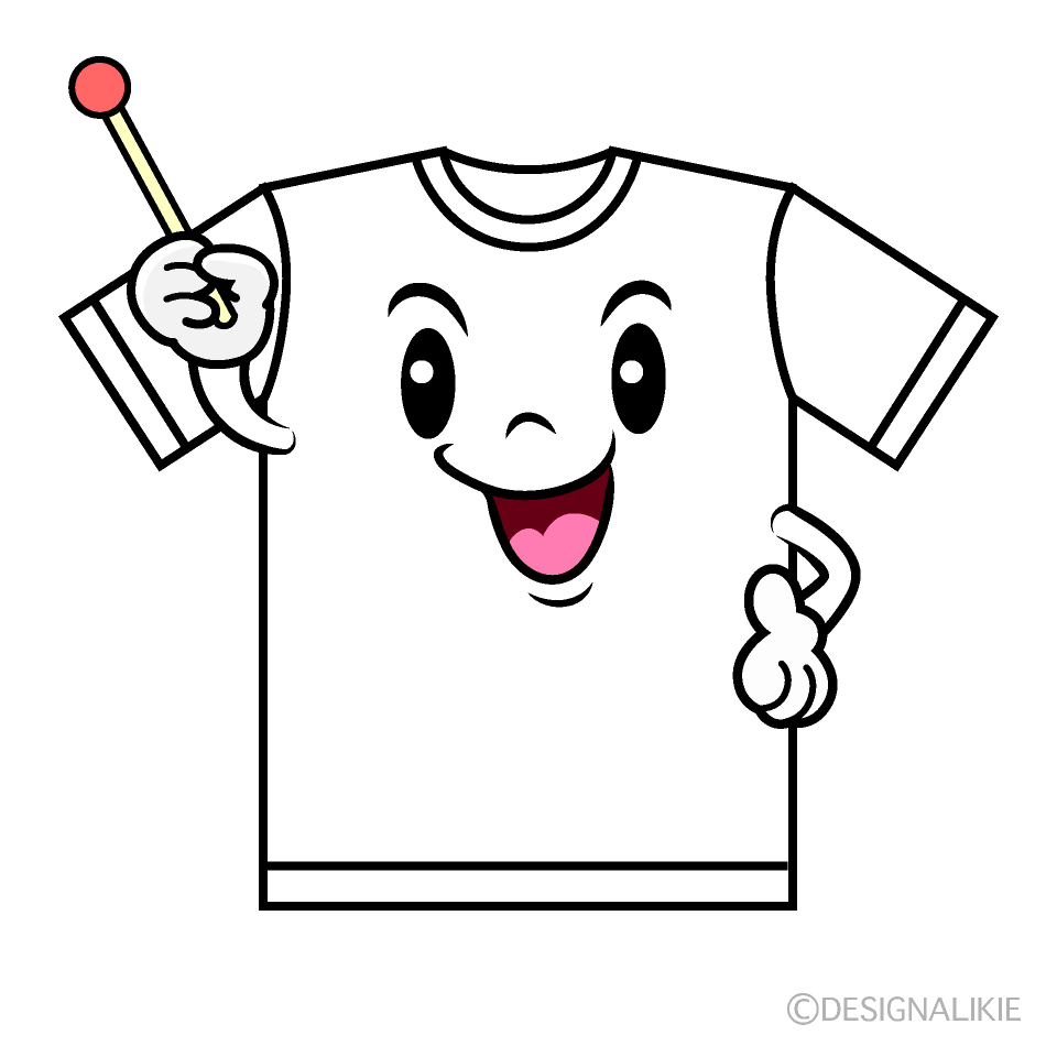 Cute Speaking T-shirt Clipart