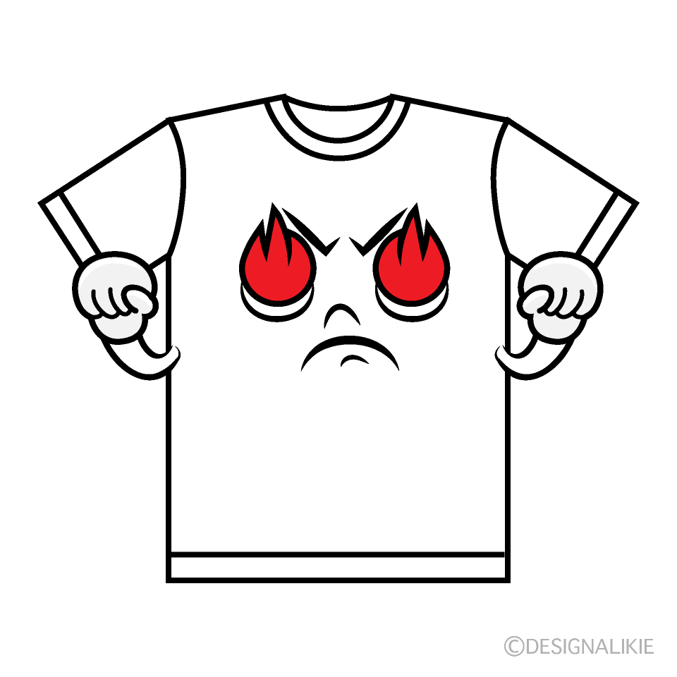 かわいい熱意のTシャツイラスト