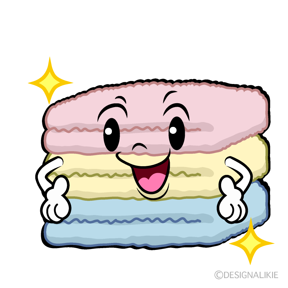 かわいい煌くタオルイラスト