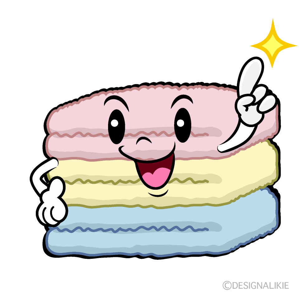 かわいい指差すタオルイラスト