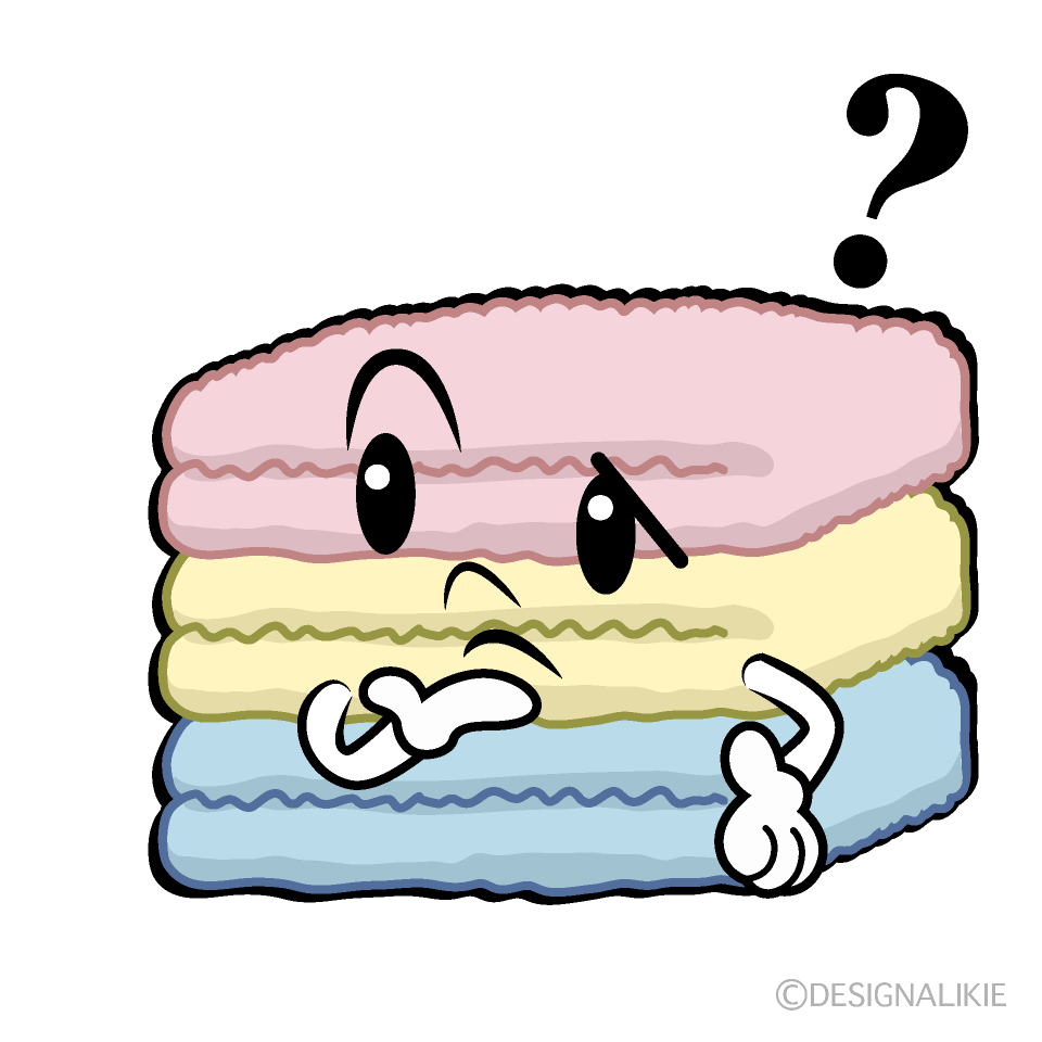 かわいい考えるタオルイラスト