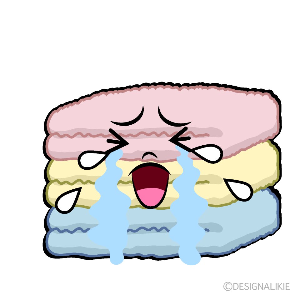 かわいい泣くタオルイラスト
