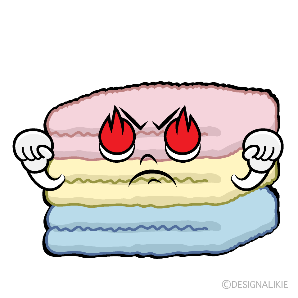 かわいい熱意のタオルイラスト