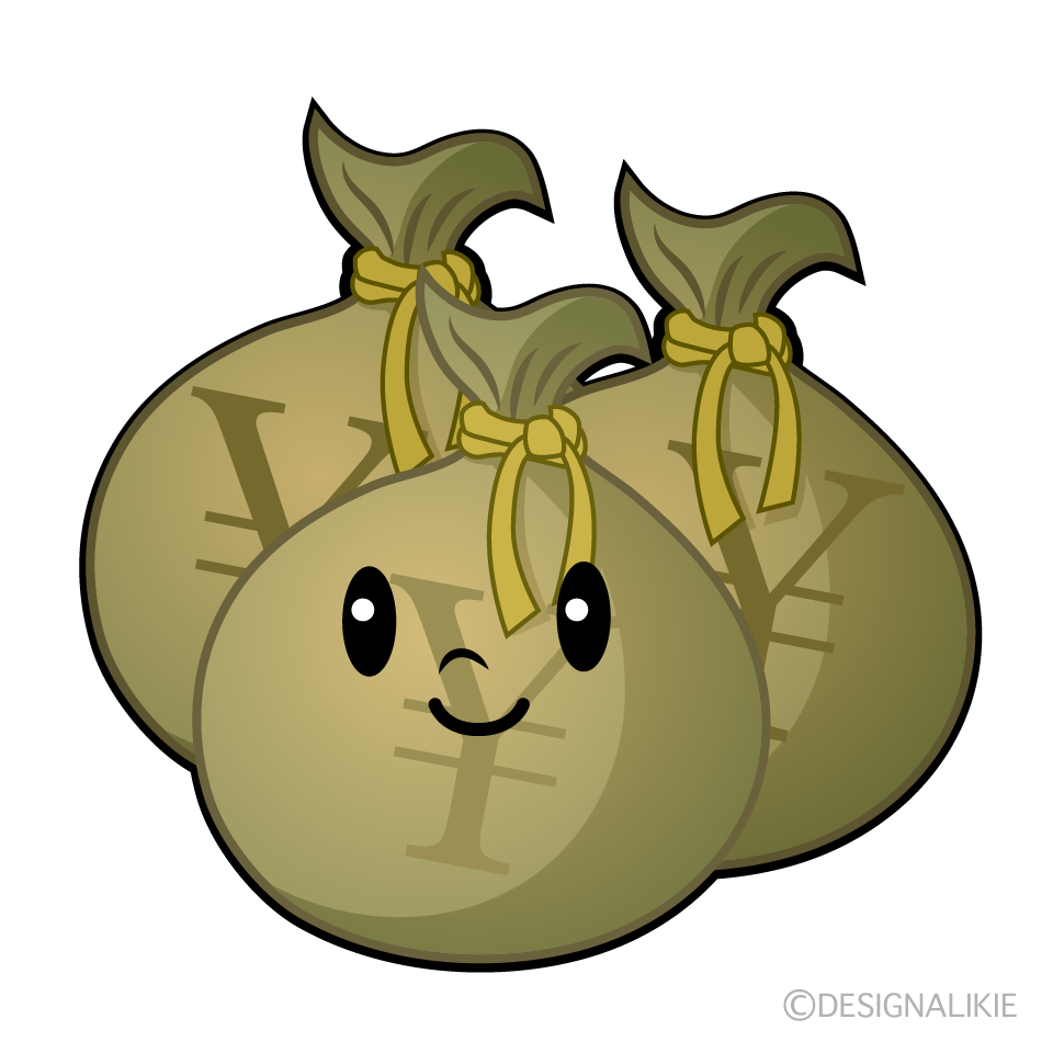 かわいい大金イラスト