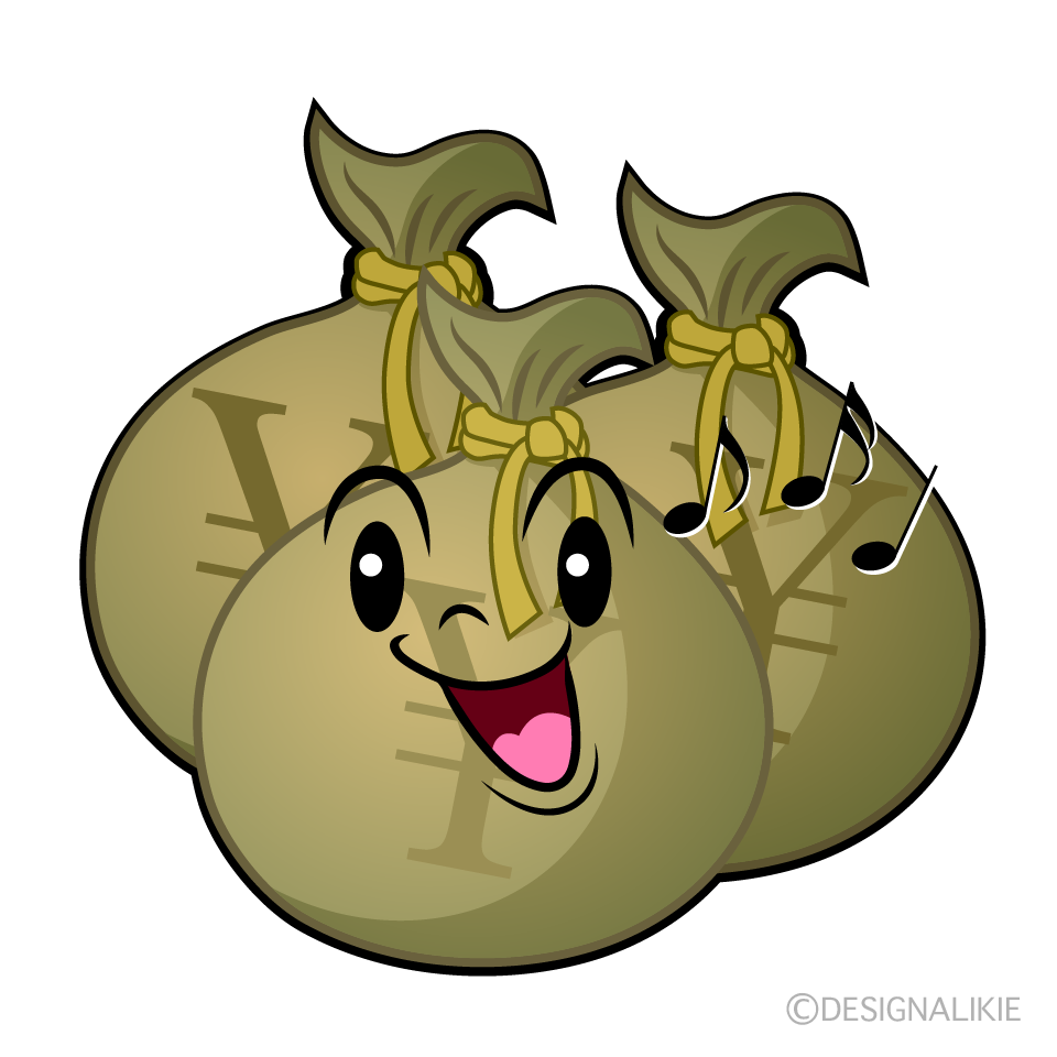 かわいい歌う大金イラスト