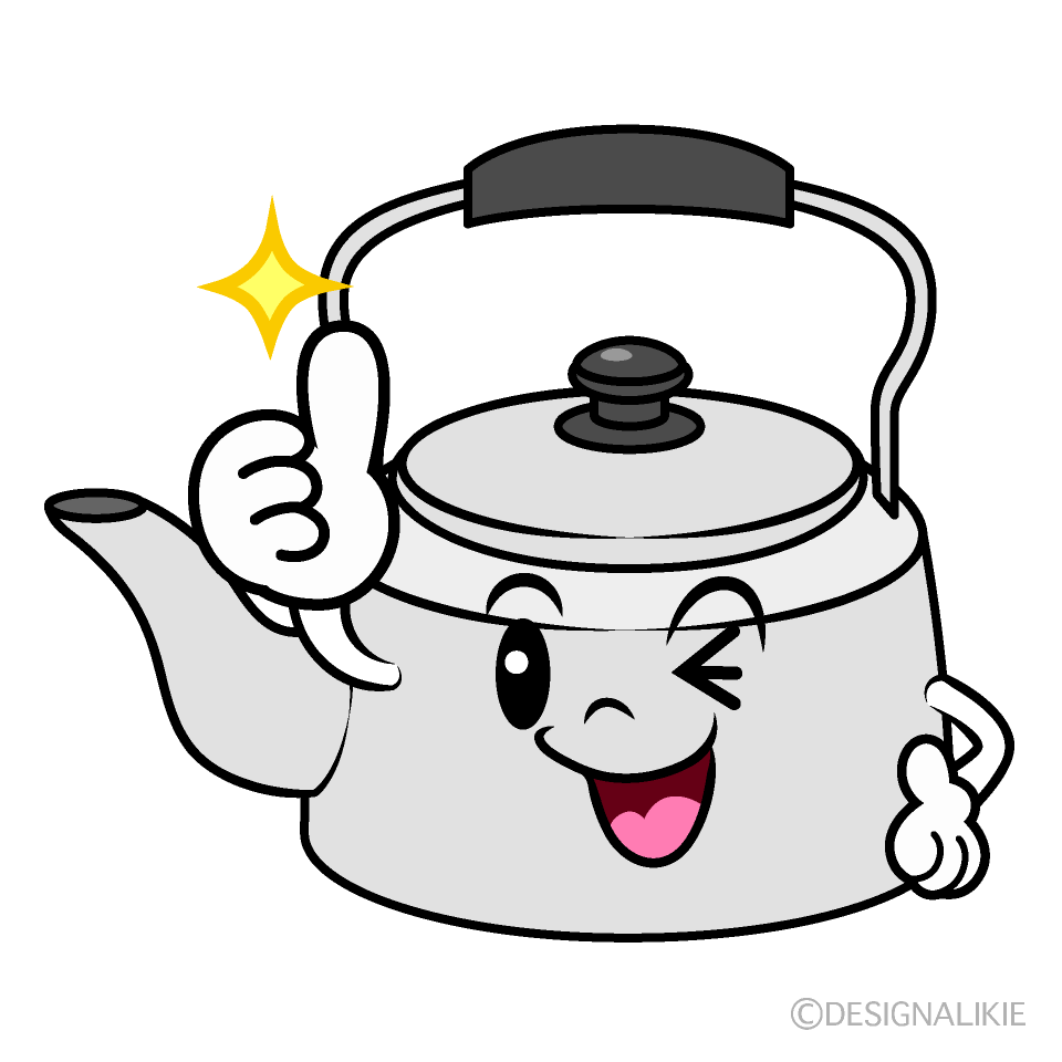 かわいいいいね！のやかんイラスト
