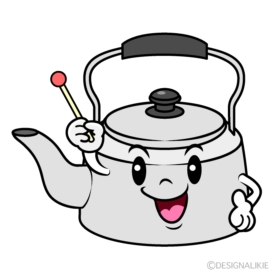 かわいい話すやかんイラスト