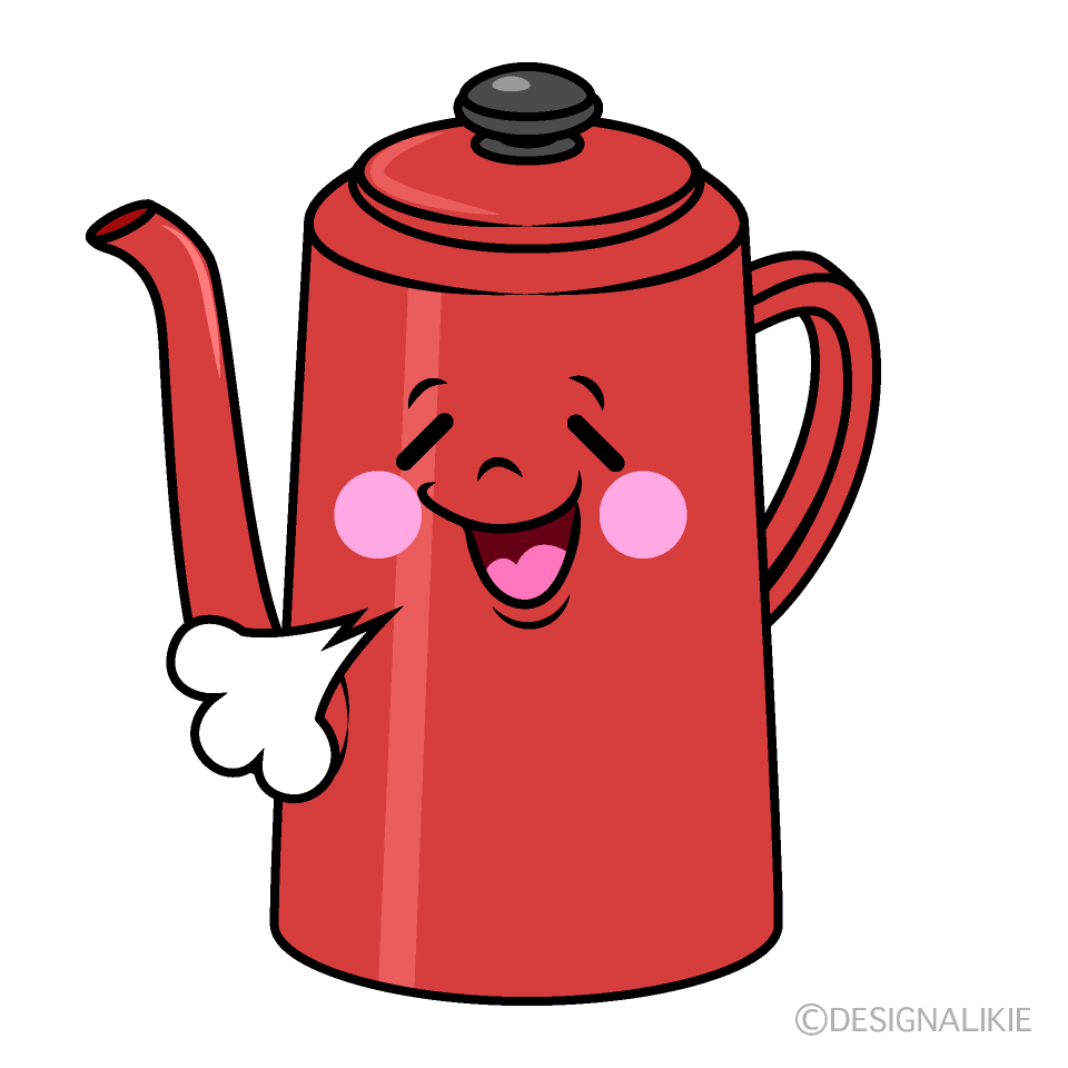 かわいいリラックスするポットイラスト