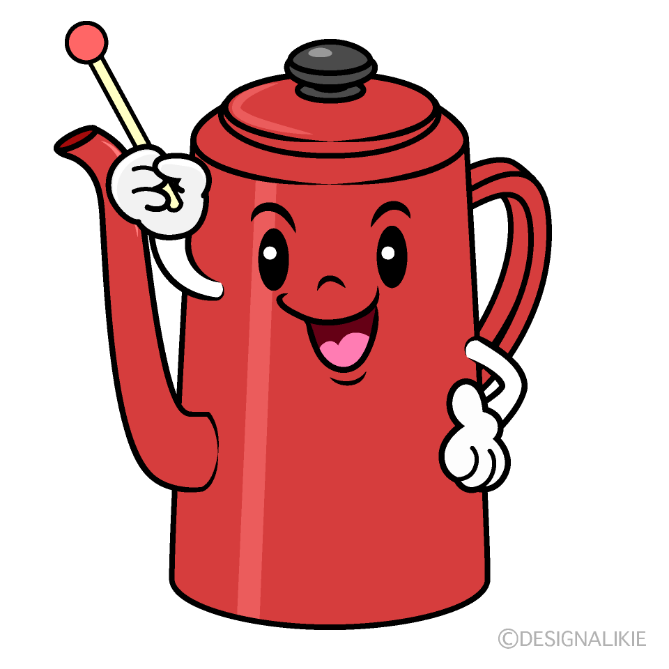 かわいい話すポットイラスト