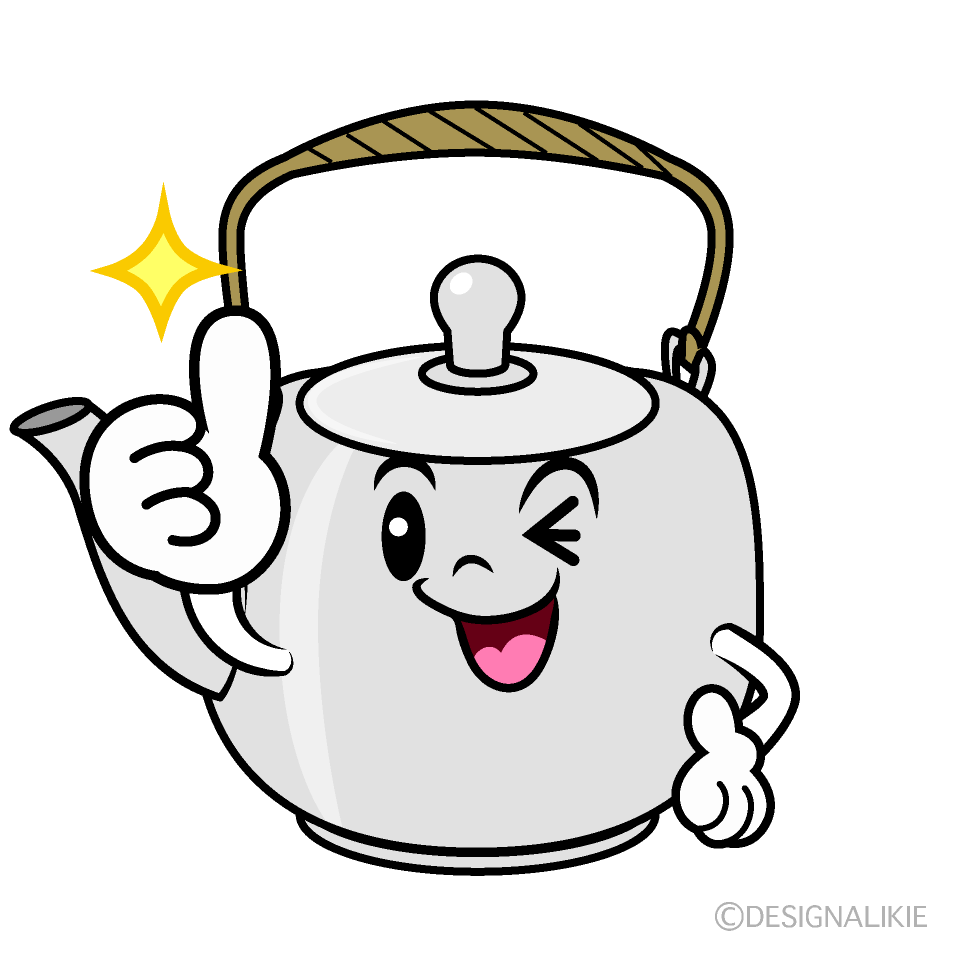かわいいいいね！の急須イラスト