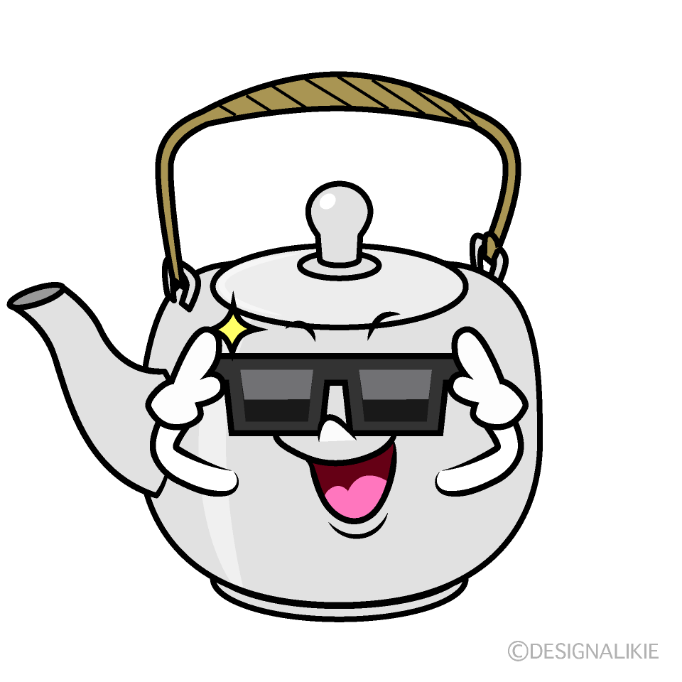 かわいいかっこいい急須イラスト