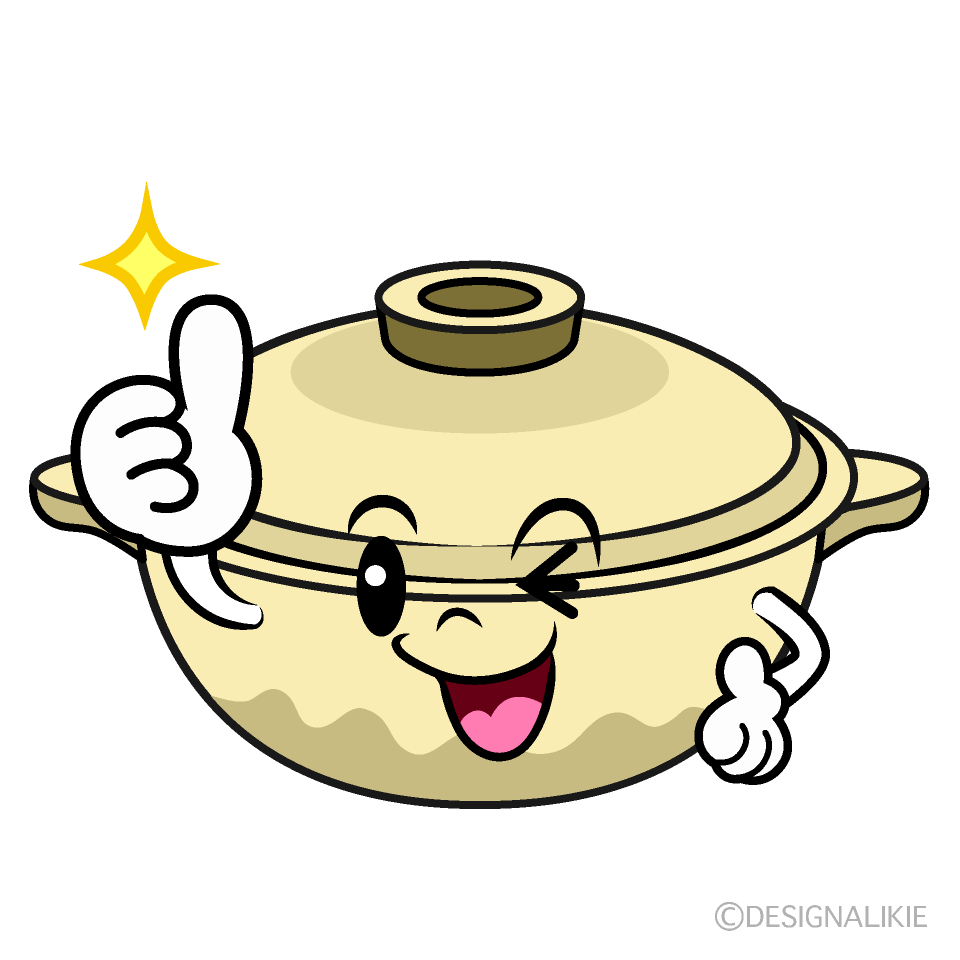 Cute Thumbs-up Ladle Clipart