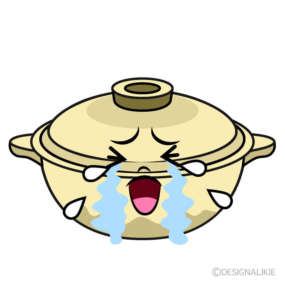 Cute Crying Ladle Clipart