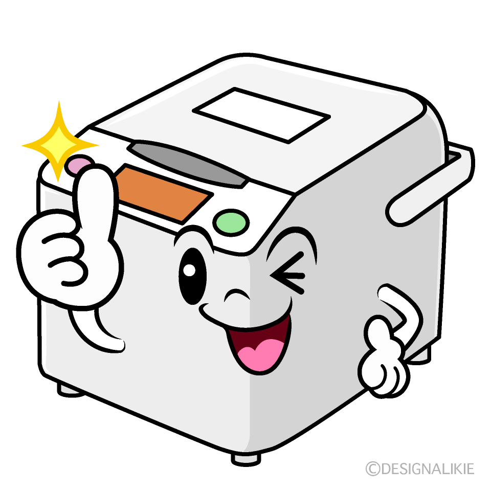 かわいいいいね！の炊飯器イラスト