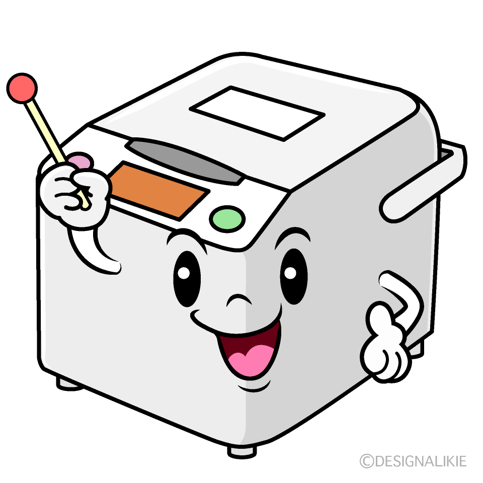 かわいい話す炊飯器イラスト