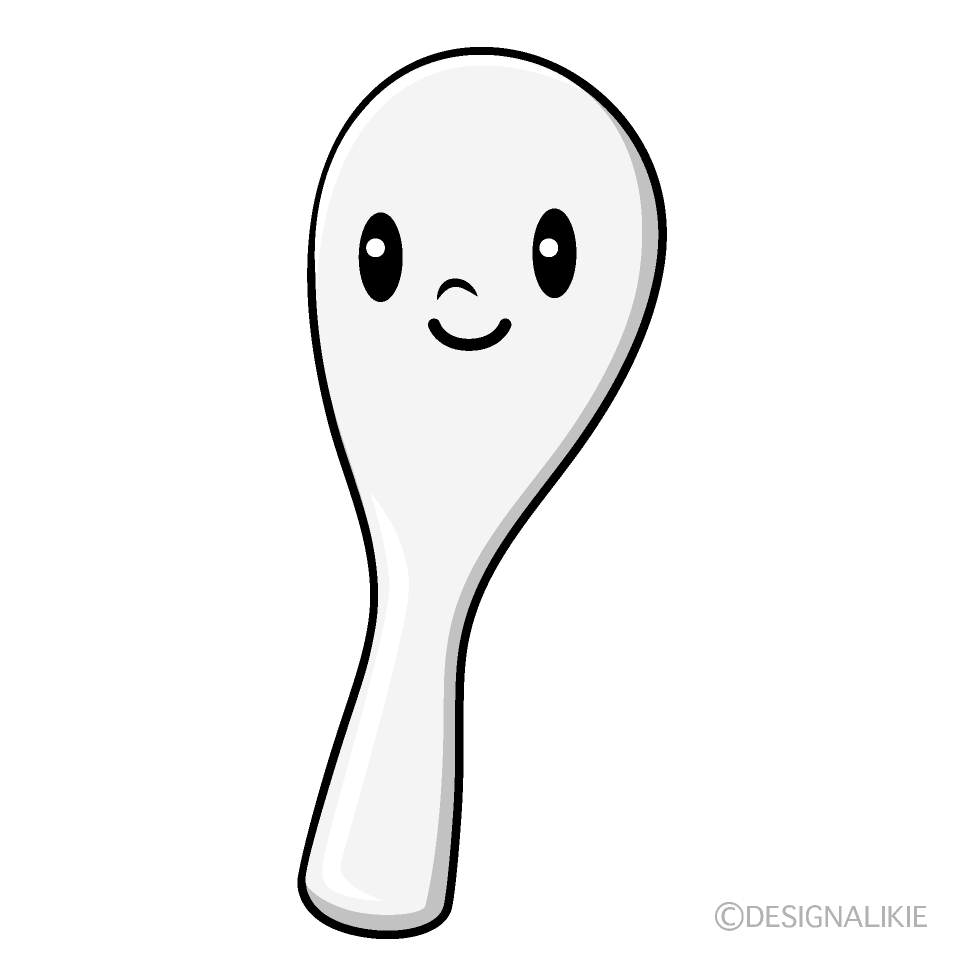 かわいいしゃもじイラスト