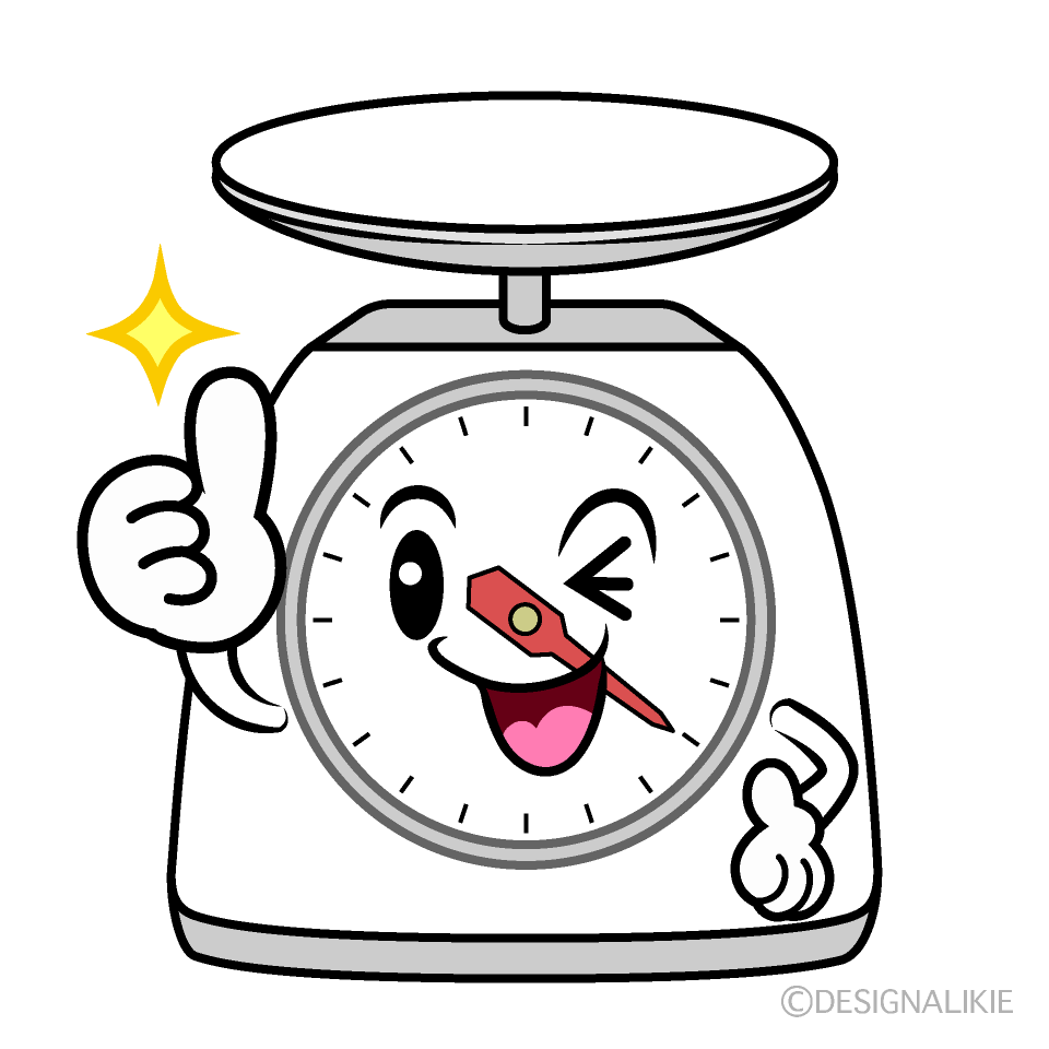 かわいいいいね！のキッチンスケールイラスト