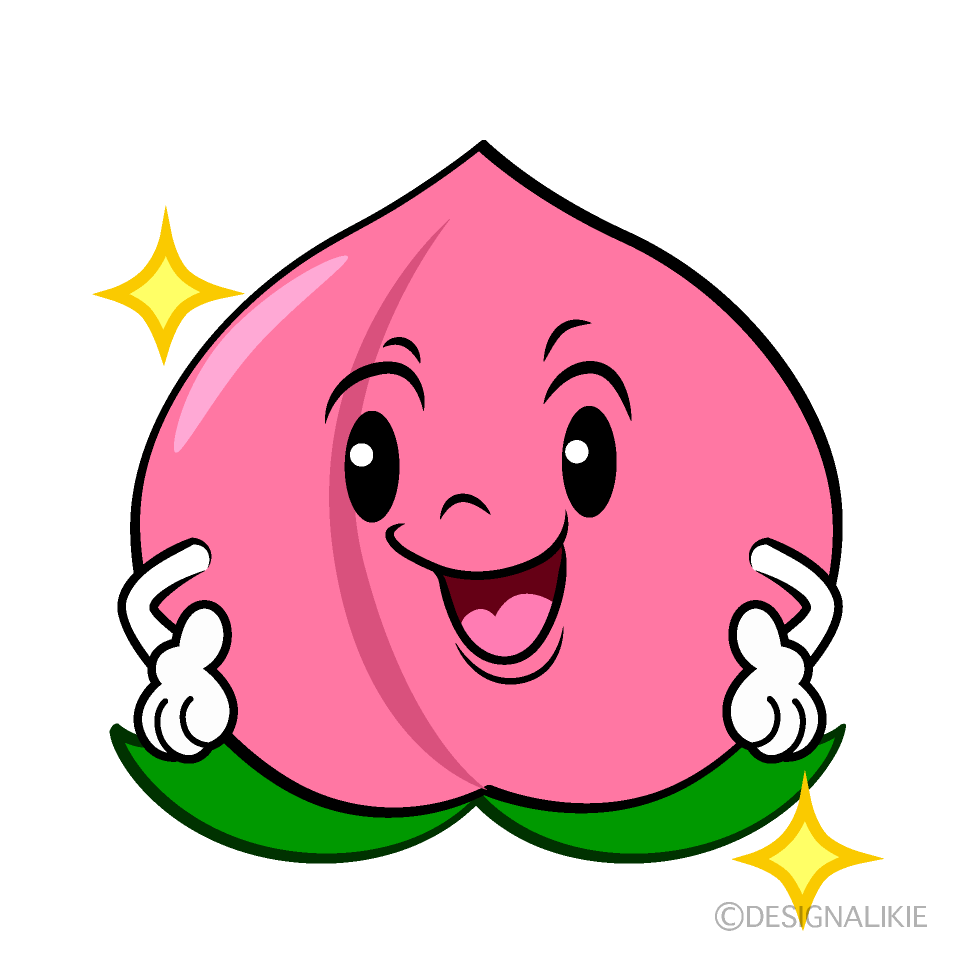 かわいい煌くモモイラスト