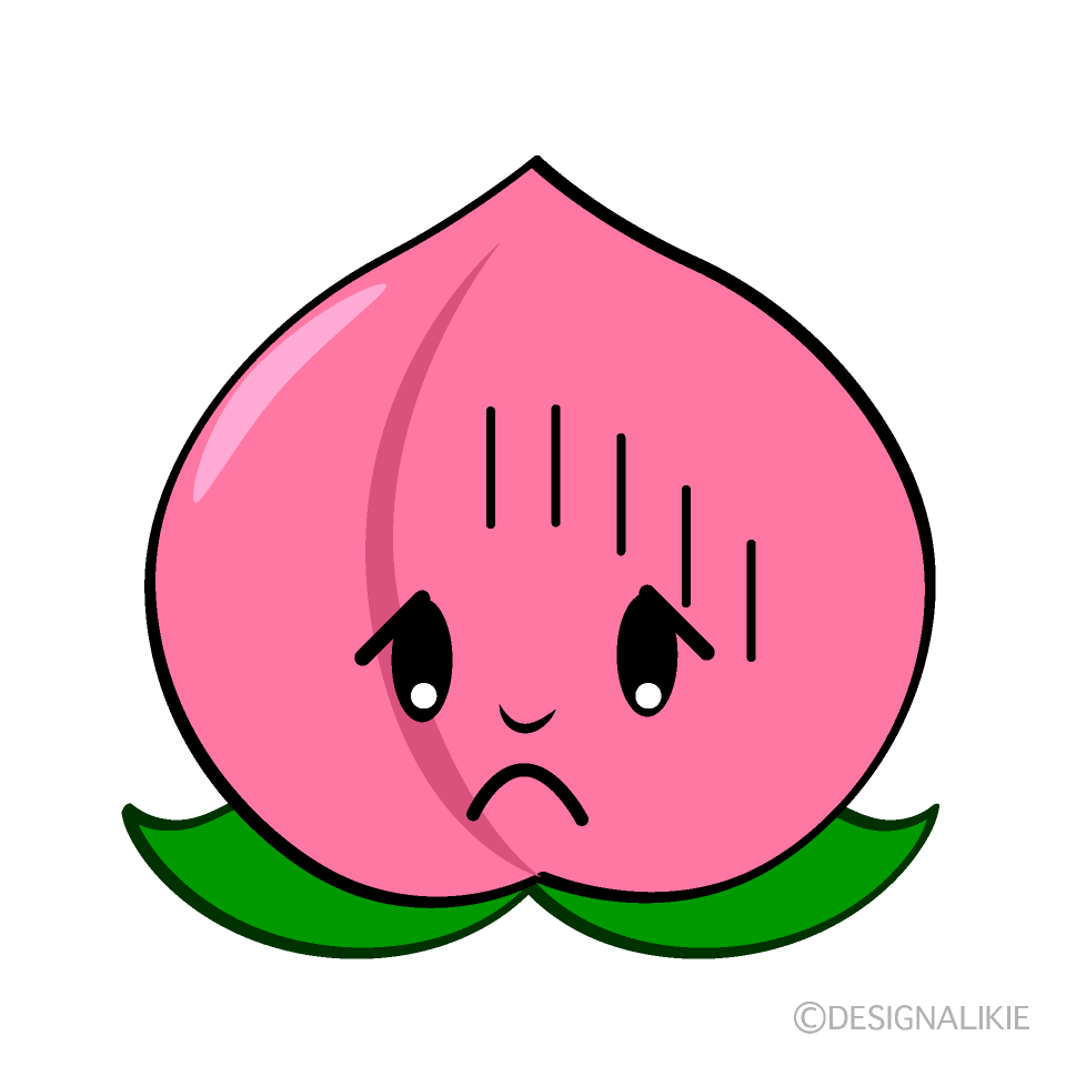 かわいい落ち込むモモイラスト
