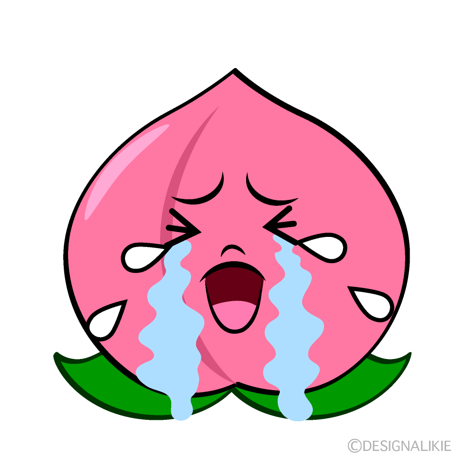 かわいい泣くモモイラスト