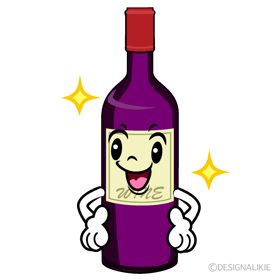 Cute Sparkling Wine Bottle Clipart