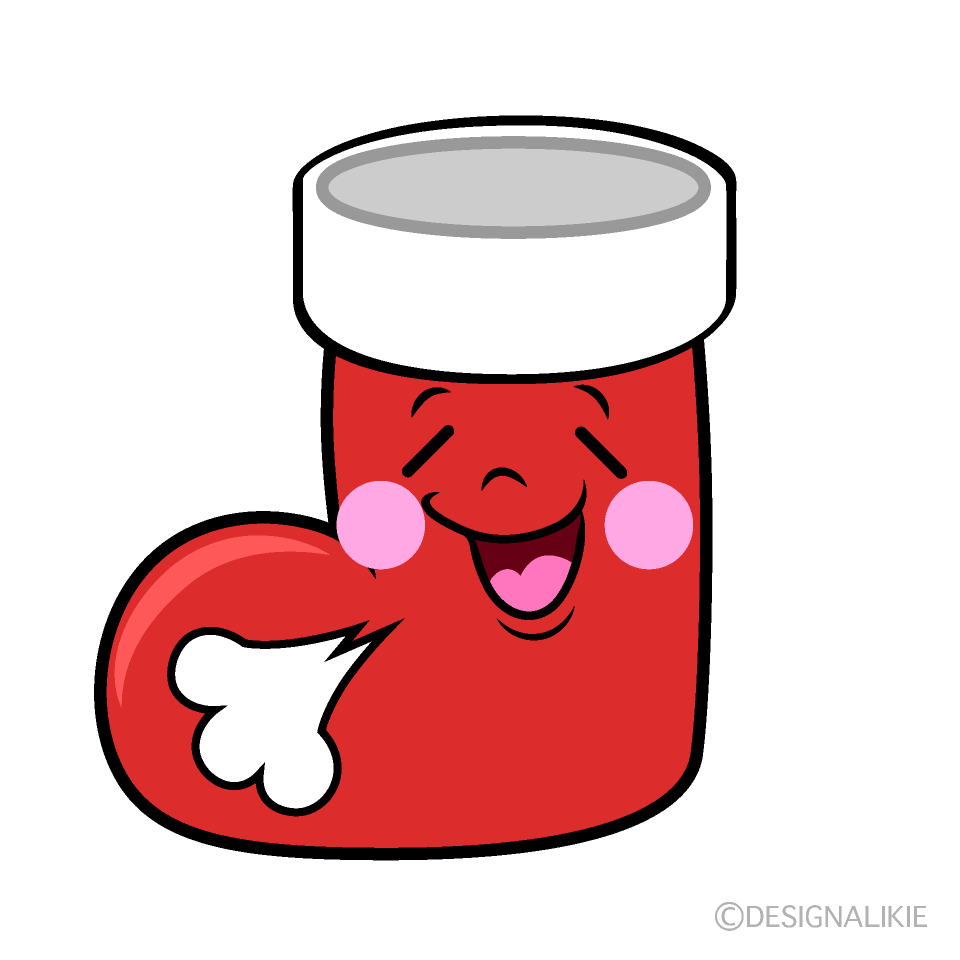 Cute Relaxing Santa Boots Clipart