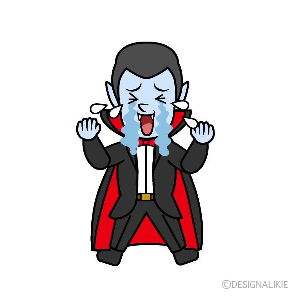 Cute Crying Dracula Clipart