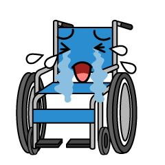 泣く車椅子