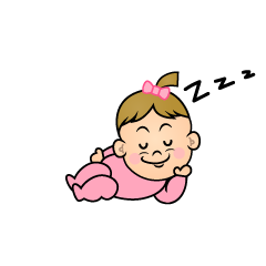 寝る女の子赤ちゃん