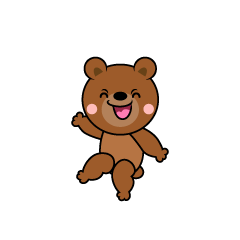 笑顔のクマ