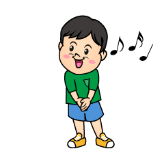 歌う男の子